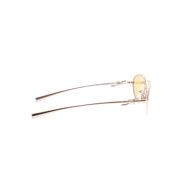 Lunettes dorées verres jaunes