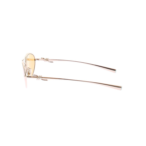Lunettes dorées verres jaunes