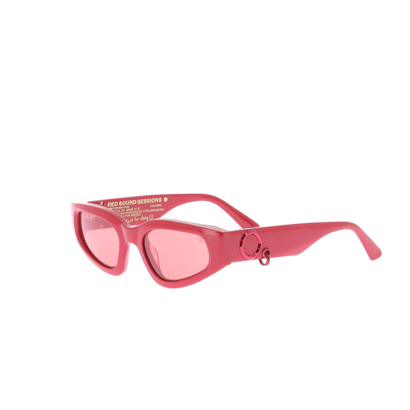 Lunettes de soleil rouges