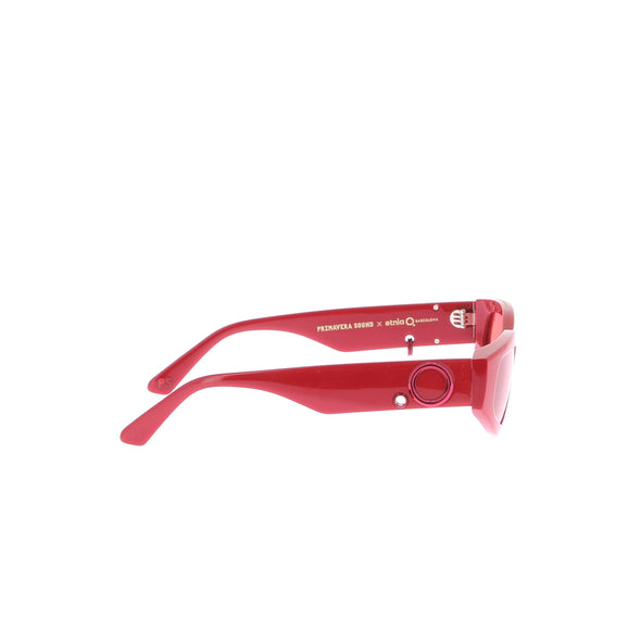 Lunettes de soleil rouges