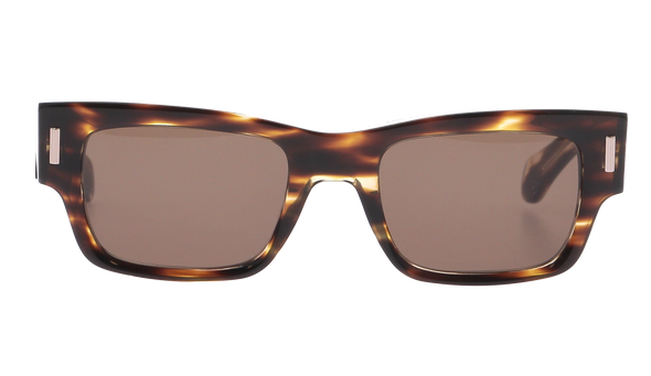 Lunettes de soleil marron marbré