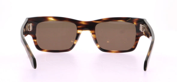 Lunettes de soleil marron marbré