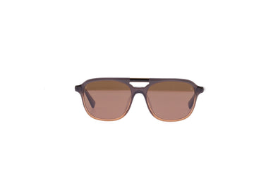 Lunettes de soleil aviateur marrons