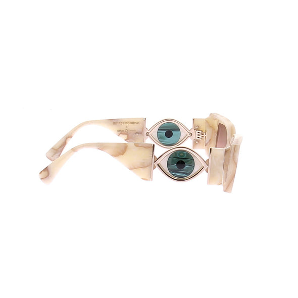 Lunettes de soleil beige