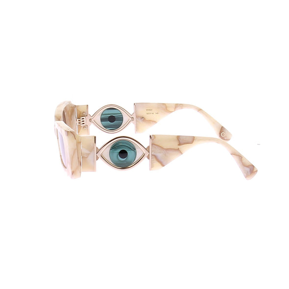 Lunettes de soleil beige