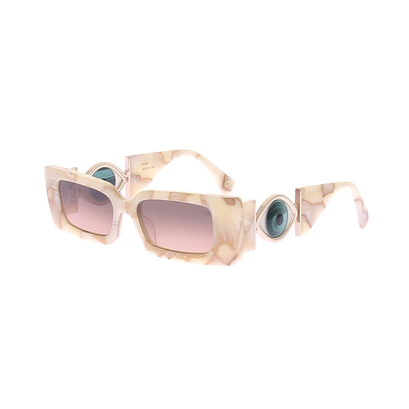 Lunettes de soleil beige