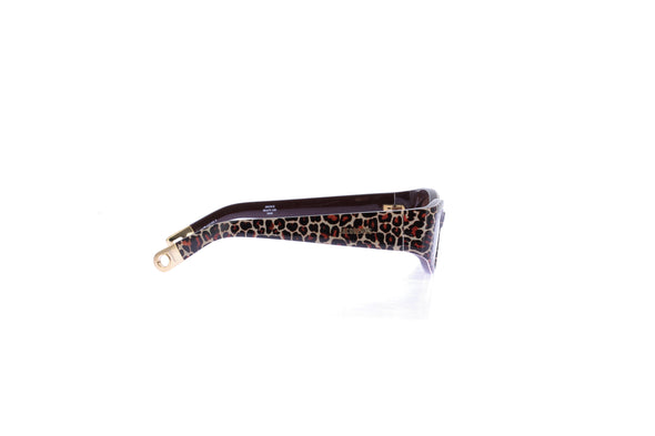 Lunettes de soleil léopard "Ovalo"