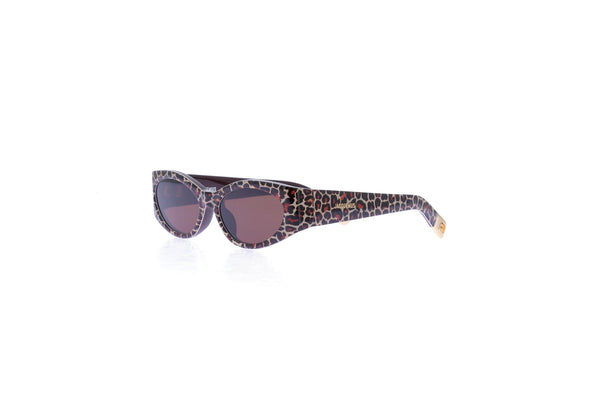 Lunettes de soleil léopard "Ovalo"