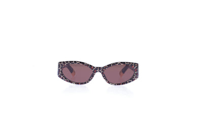 Lunettes de soleil léopard "Ovalo"
