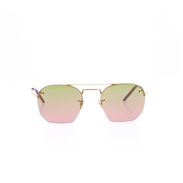 Lunettes de soleil dorées