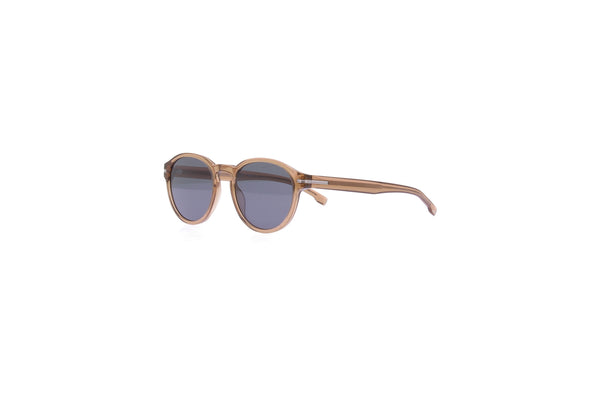 Lunettes de soleil beiges transparentes