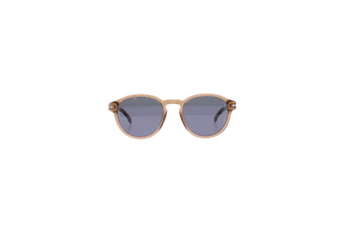 Lunettes de soleil beiges transparentes