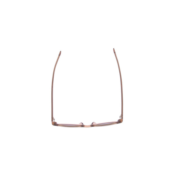 Lunettes de soleil beiges transparentes
