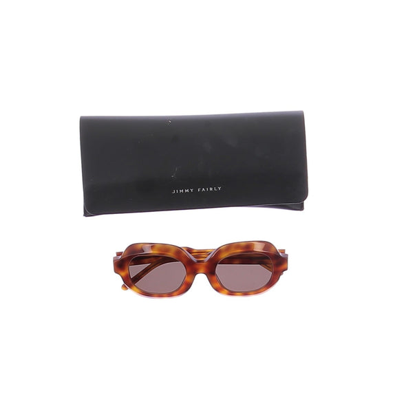 Lunettes de soleil marrons écailles