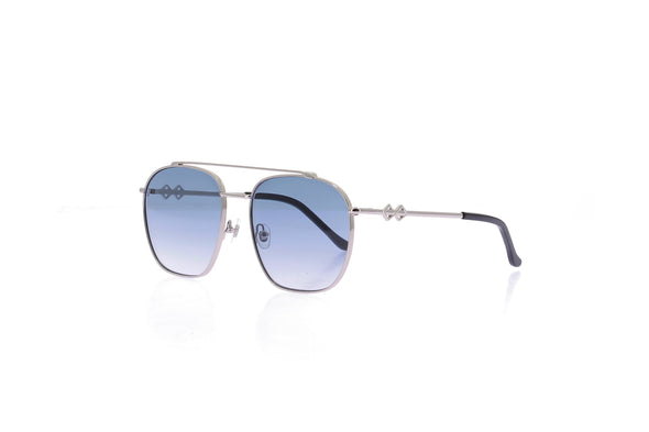 Lunettes de soleil argentées