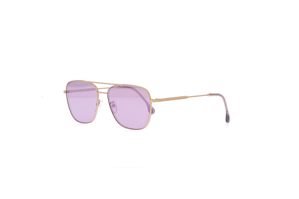 Lunettes de soleil dorées
