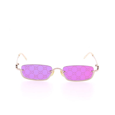 Lunettes de soleil rectangulaire roses