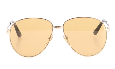 Lunettes de soleil aviateur jaune "GG0138S"