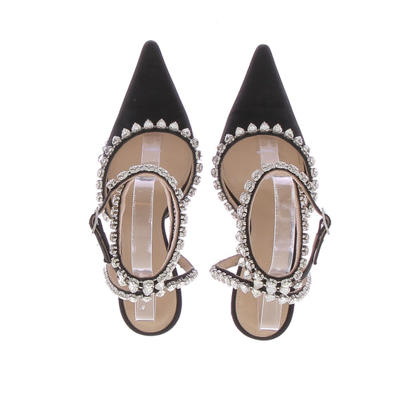 Escarpins noirs à strass