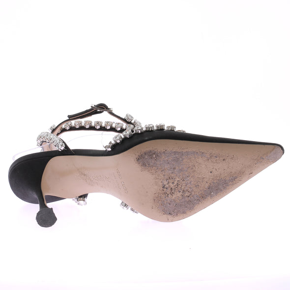 Escarpins noirs à strass