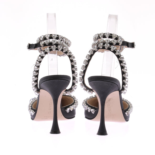 Escarpins noirs à strass