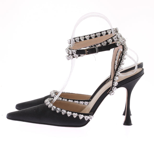 Escarpins noirs à strass