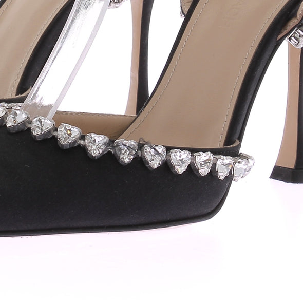 Escarpins noirs à strass