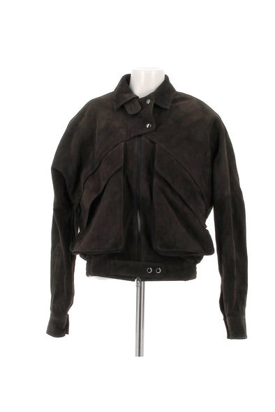 Veste en daim marron