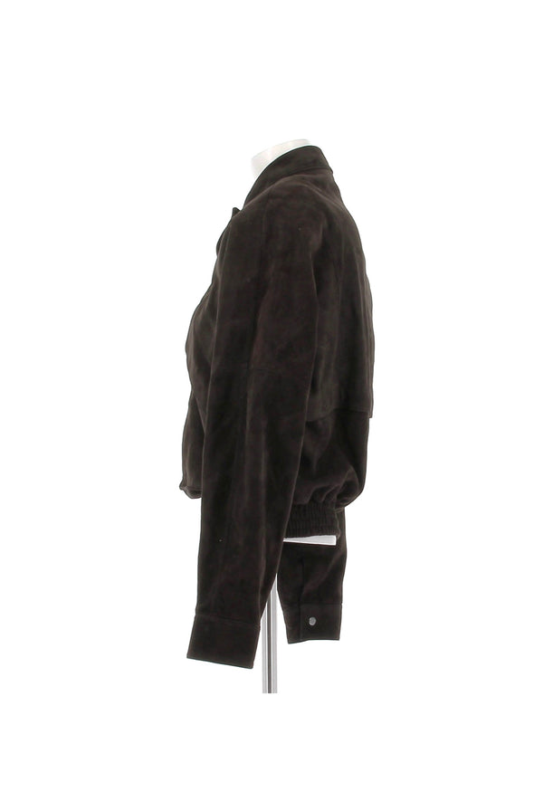 Veste en daim marron