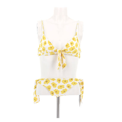 Maillot de bain deux pièces jaune