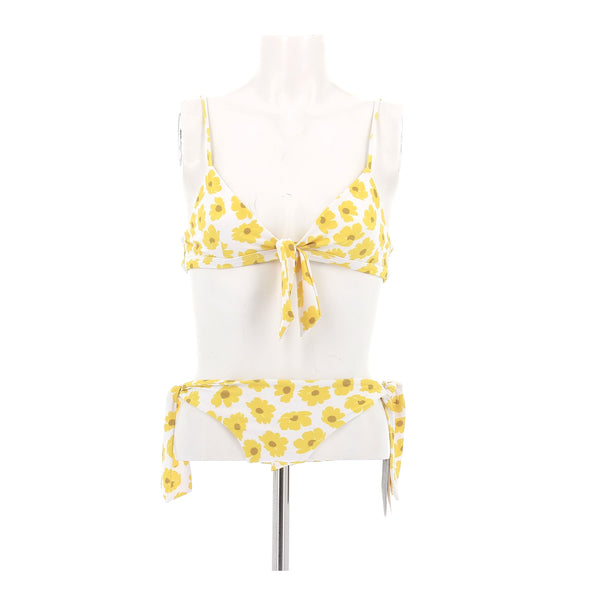 Maillot de bain deux pièces jaune