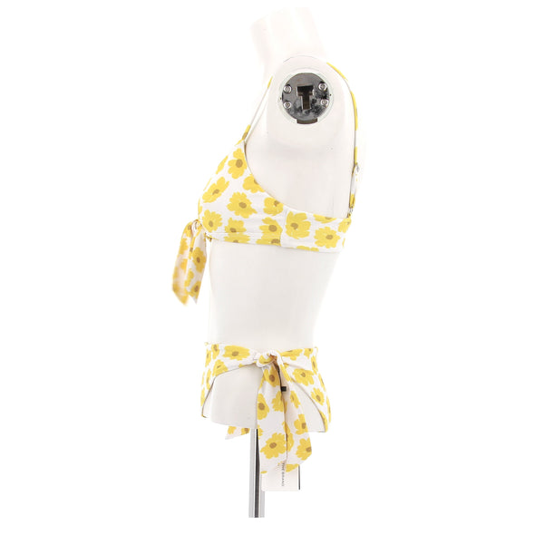 Maillot de bain deux pièces jaune