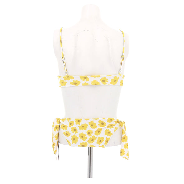 Maillot de bain deux pièces jaune