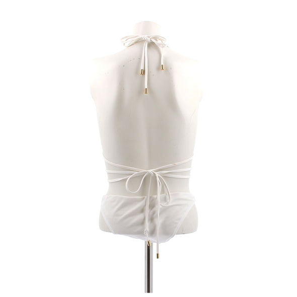 Maillot de bain deux pièces blanc