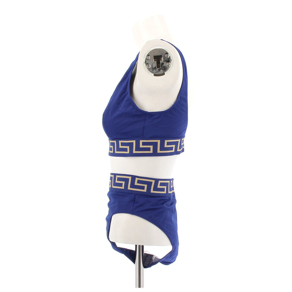 Maillot de bain deux pièces bleu