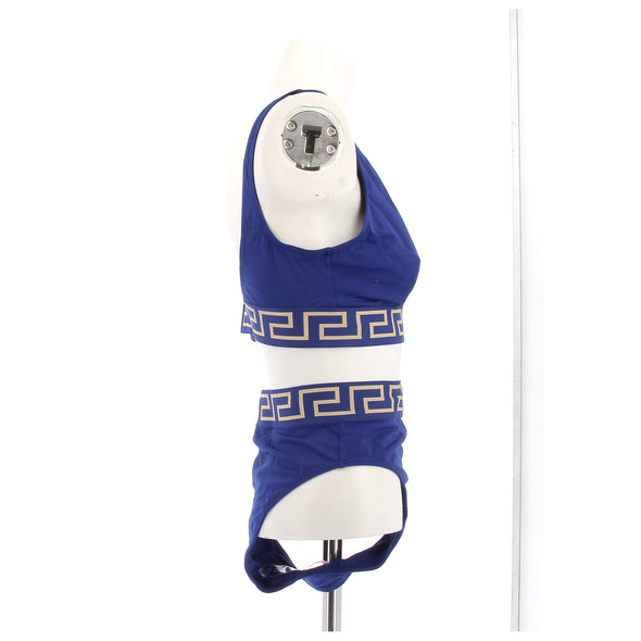Maillot de bain deux pièces bleu