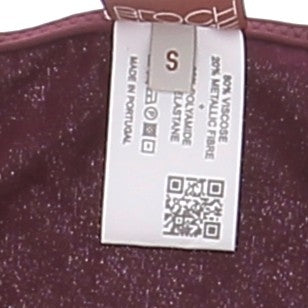 Maillot de bain deux-pièces bordeaux