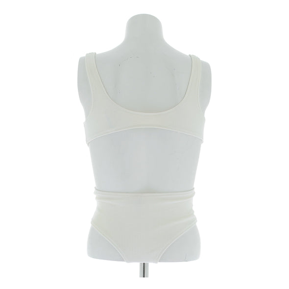 Maillot de bain 2 pièces blanc