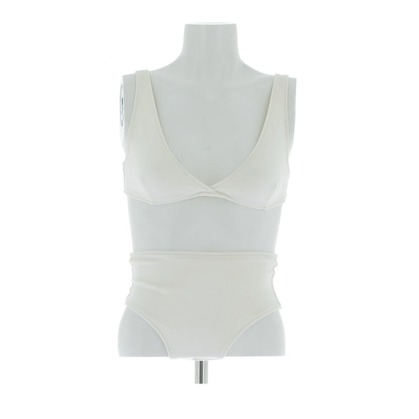 Maillot de bain 2 pièces blanc