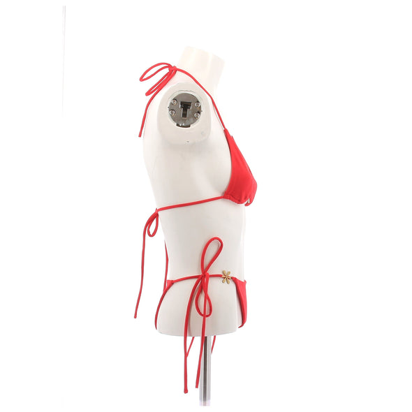 Maillot de bain deux pièces rouge