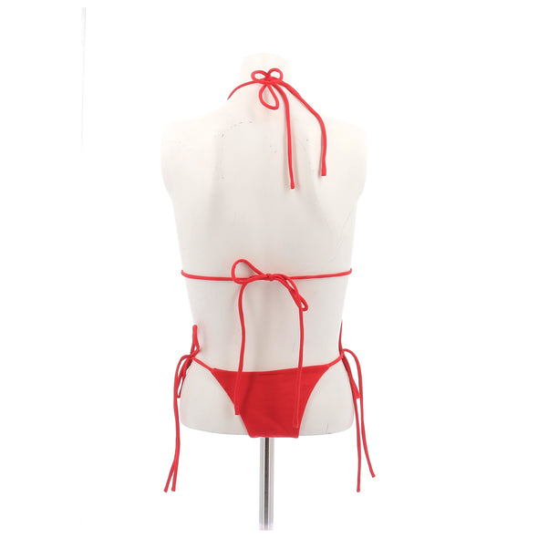 Maillot de bain deux pièces rouge