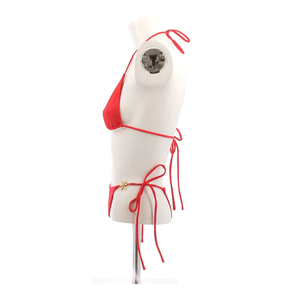 Maillot de bain deux pièces rouge