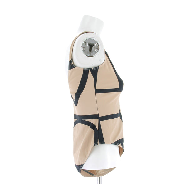Maillot de bain une pièce bicolore