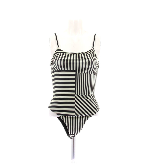 Maillot de bain une pièce à rayures