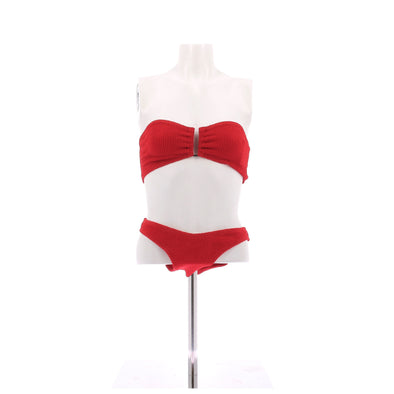 Maillot de bain deux pièces rouge