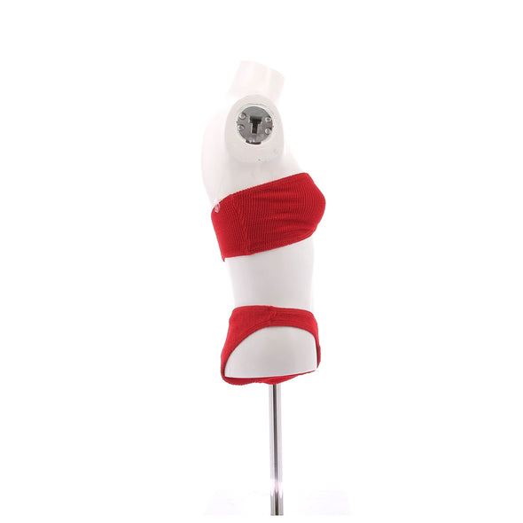 Maillot de bain deux pièces rouge
