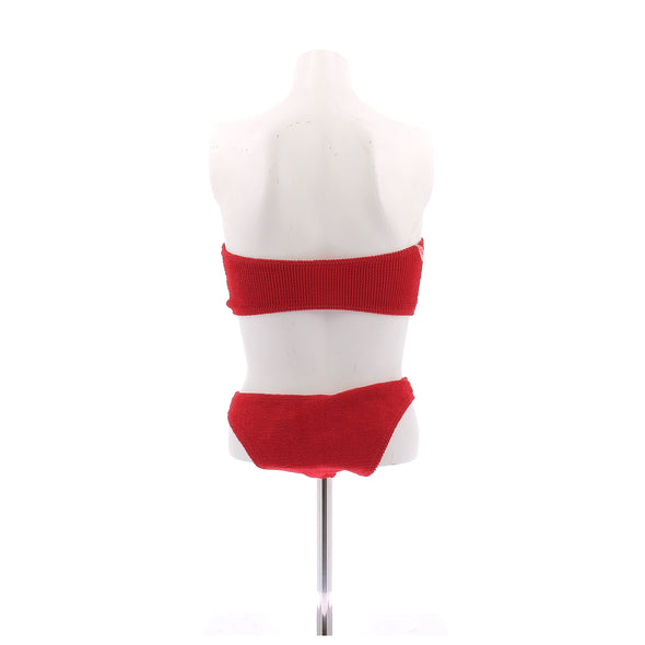 Maillot de bain deux pièces rouge