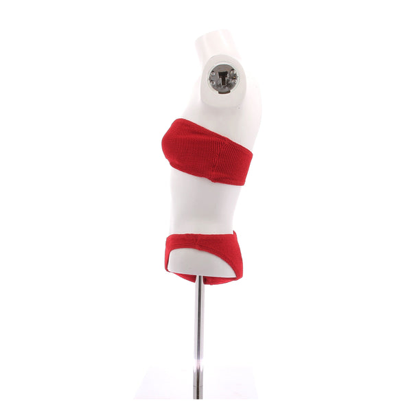 Maillot de bain deux pièces rouge
