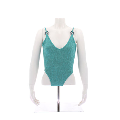 Maillot de bain une pièce turquoise