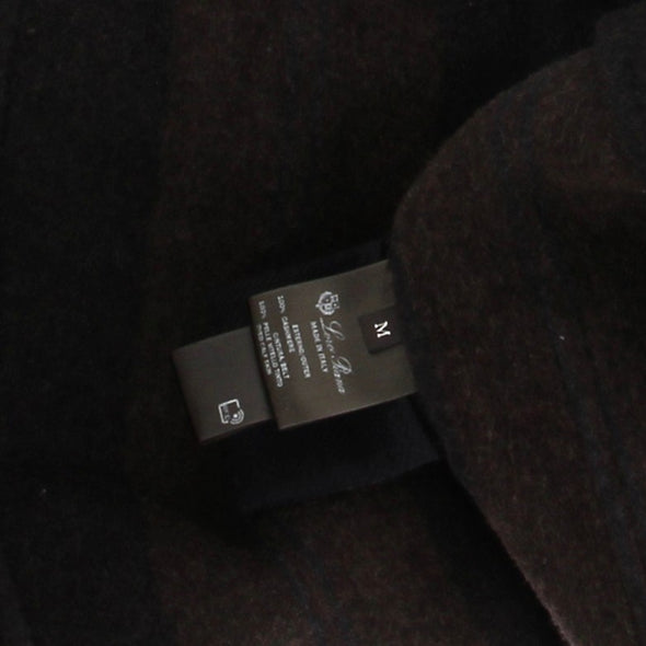 Manteau marron et marine en cachemire